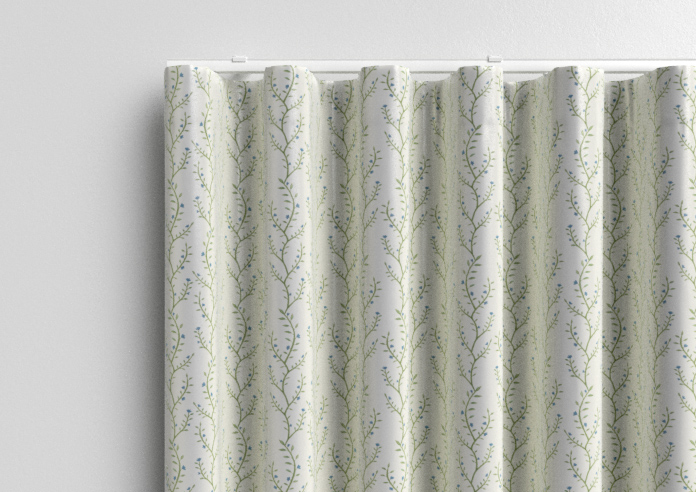 Boughton Faux Silk, Blue - Made to Measure Curtains - Image 14